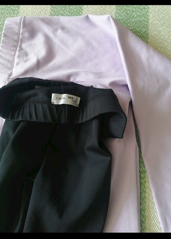 Düğmeli Mor Saten kız çocuk tayt 4 yaş - Görsel 7