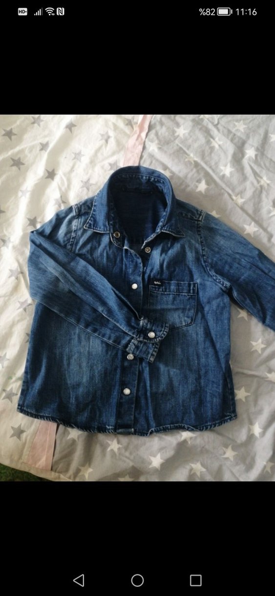 Mavi Denim Kız çocuk kot  Gömlek leecoper - Görsel 2