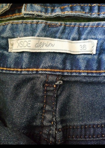 Kadın Mavi Denim Askılı Midi Tulum. Lcw - Görsel 4