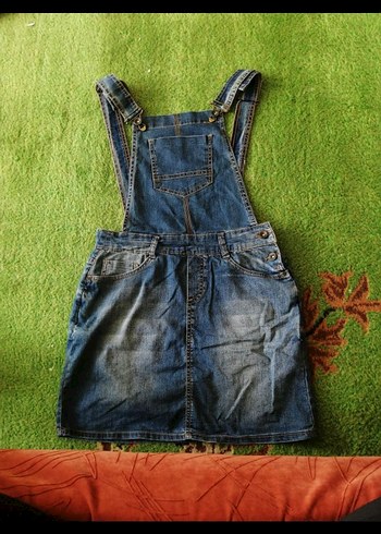 Kadın Mavi Denim Askılı Midi Tulum. Lcw - Görsel 2