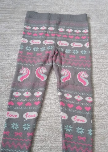 LC Waikiki Kız Çocuk Bej pamuklu tayt - Görsel 3