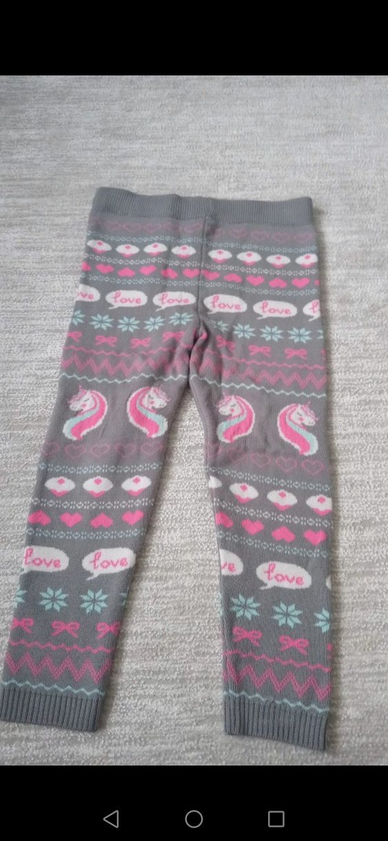 LC Waikiki Kız Çocuk Bej pamuklu tayt - Görsel 3