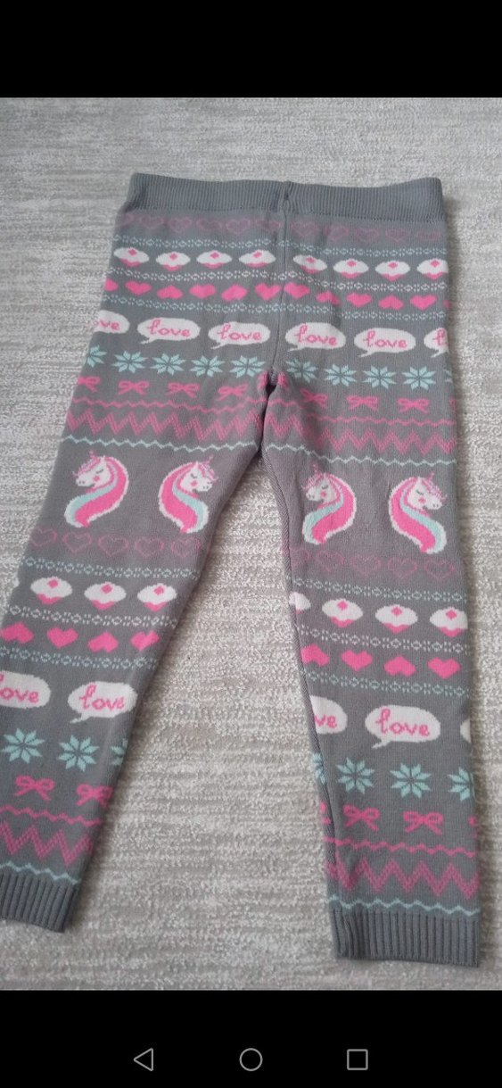 LC Waikiki Kız Çocuk Bej pamuklu tayt - Görsel 2