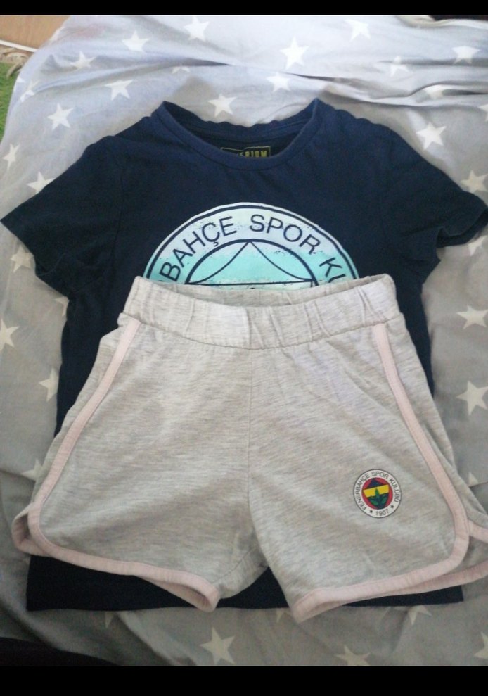 Fenerbahçe Baskılı Mavikız Çocuk Tişörtü - Görsel 3