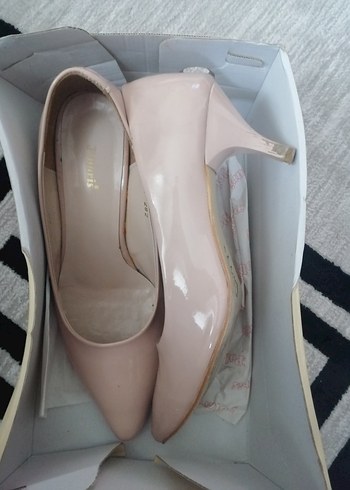 Bej Rugan Stiletto Kadın Ayakkabı - Görsel 2