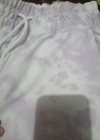 Mor Bağcıklı Bağlama Detaylı Salaş Sweatpant - Görsel 3