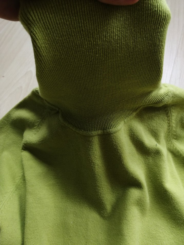 Yeşil Yarım Balıkçı Yaka Kadın Kazak - Görsel 5