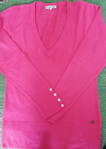 Defacto Pembe Düğmeli Kadın Kazak 3XL - Görsel 3