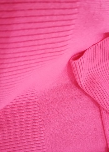 Defacto Pembe Düğmeli Kadın Kazak 3XL - Görsel 5