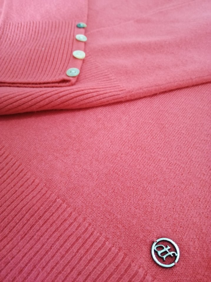 Defacto Pembe Düğmeli Kadın Kazak 3XL - Görsel 2