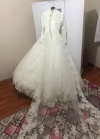 Aysira marka tesettürlü gelinlik - Görsel 2