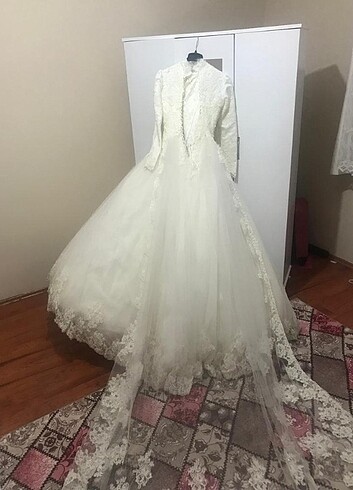 Aysira marka tesettürlü gelinlik - Görsel 5
