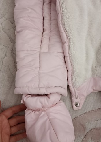 Kürklü Pembe Bebek Tulumu - Görsel 4