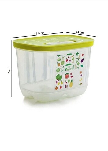 Tupperware 1.8lt sera sebze, meyve saklama kabı 