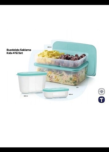 Saklama kabı 4lü set