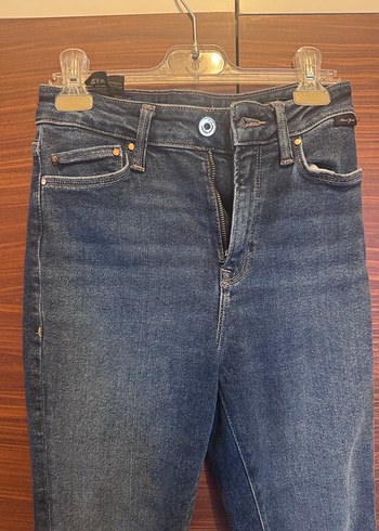 Kadın Lacivert Midi Boy Kot Pantolon - Görsel 2