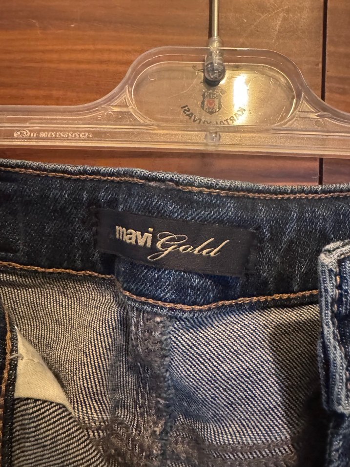 Kadın Lacivert Midi Boy Kot Pantolon - Görsel 3