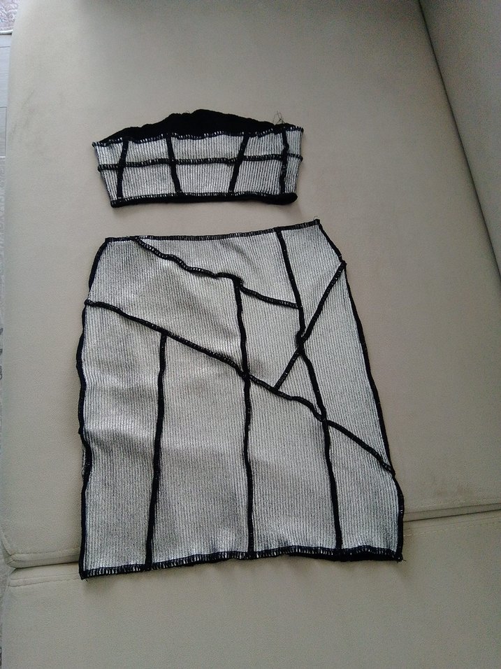 Gri Mini Straplez ikili takım - Görsel 3