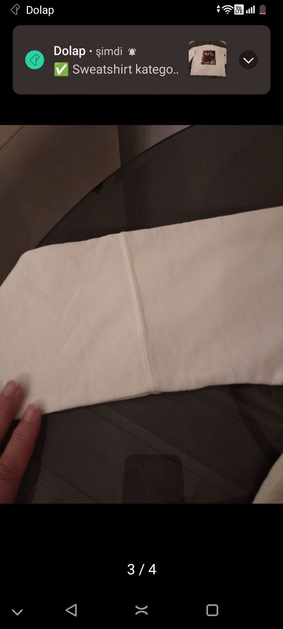 Bordo Baskılı Kadın Sweatshirt - Görsel 3