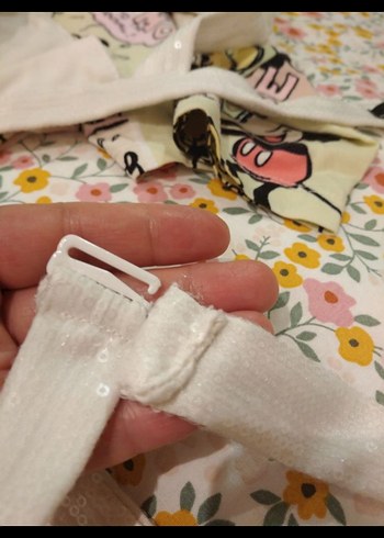 Beyaz Mini Streetwear Sütyeni - Görsel 3