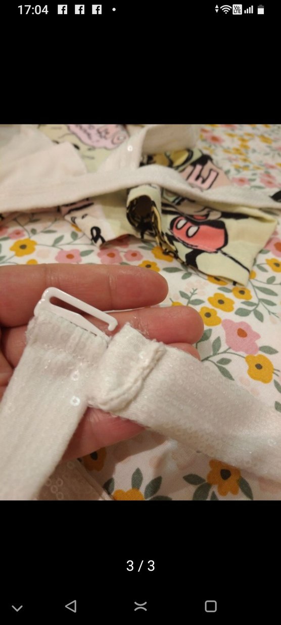 Beyaz Mini Streetwear Sütyeni - Görsel 3