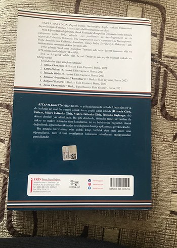 İktisat Kitabı - Prof. Dr. Zeynel Dinler - Görsel 2