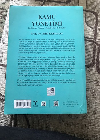 Kamu Yönetimi Kitabı - Bilal Eryılmaz