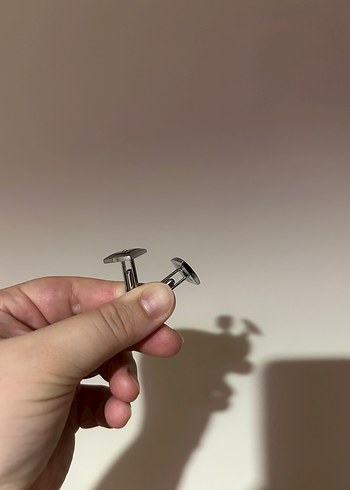 Süvari Klasik taşlı Siyah Kol Düğmesi - Görsel 3