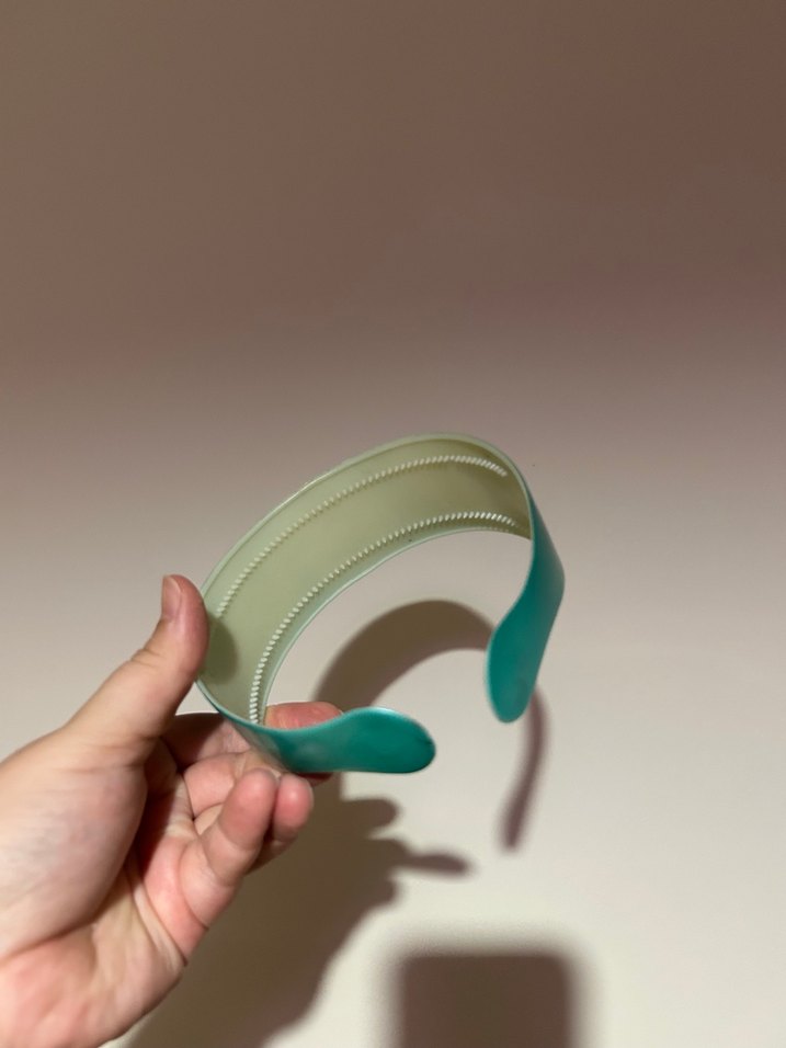 Parlak Turkuaz Kadın Saç tacı - Görsel 3