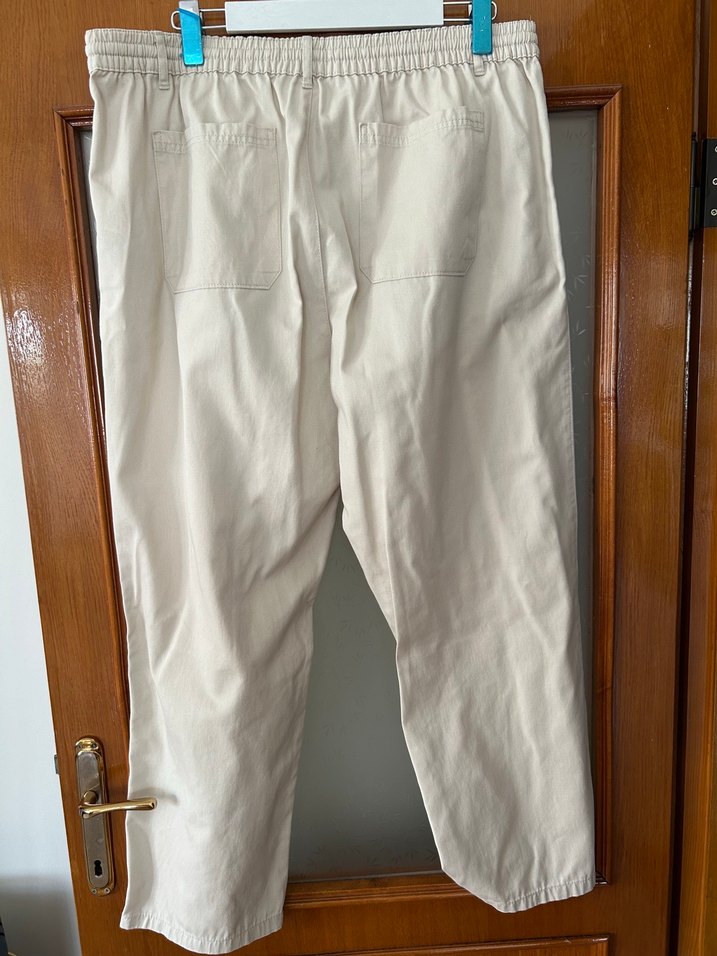 Bej Rahat Kesim erkek Pantolon lastikli - Görsel 3