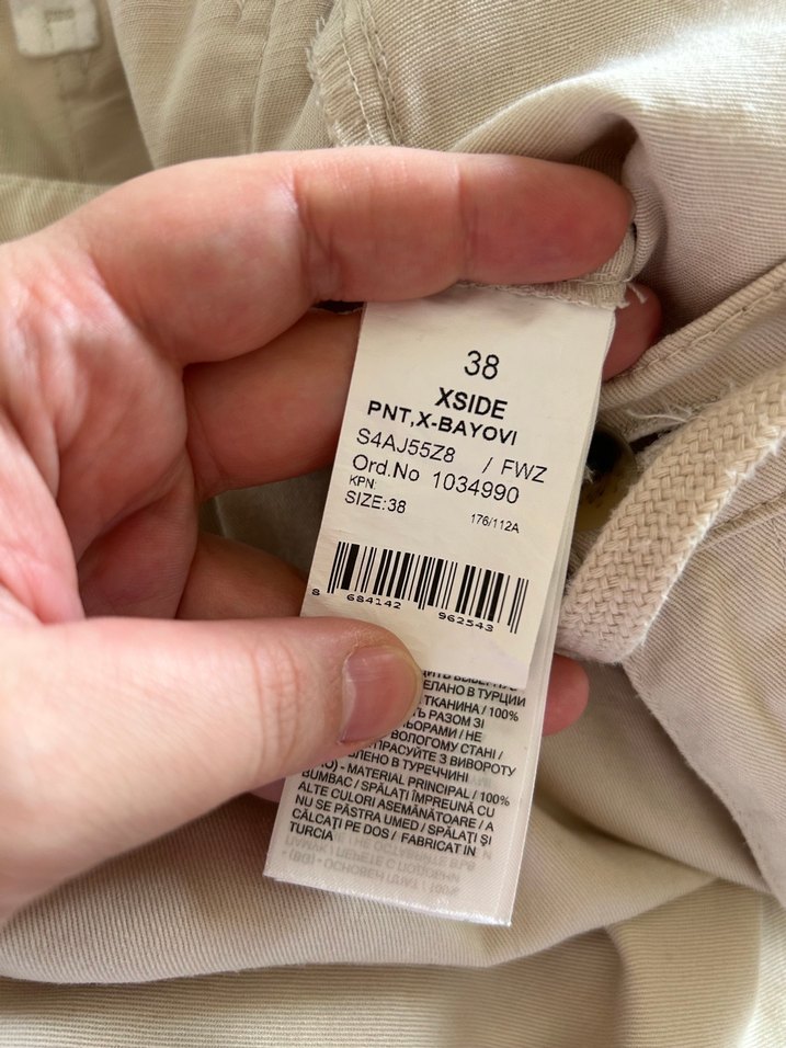 Bej Rahat Kesim erkek Pantolon lastikli - Görsel 4