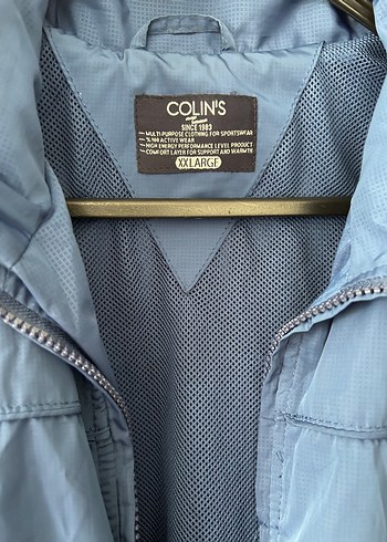Colins Erkek Mavi Fermuarlı spor Ceket - Görsel 2