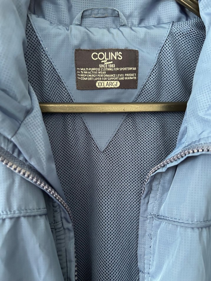 Colins Erkek Mavi Fermuarlı spor Ceket - Görsel 2