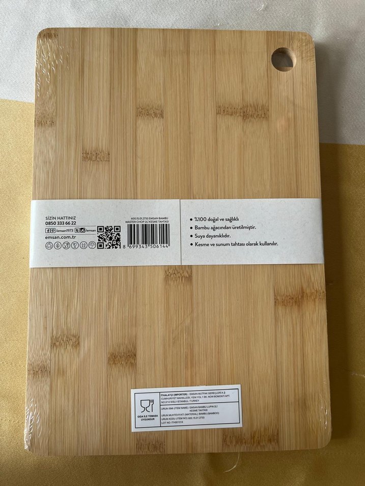 Emsan Bambu Master Chop 2'li Kesme Tahtası - Görsel 2