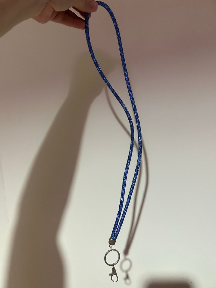 Mavi taşlı Anahtarlık telefon askısı - Görsel 2
