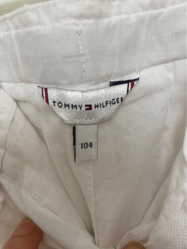 4 Yaş Beden beyaz Renk Tommy Hilfiger kız çocuk pantolon