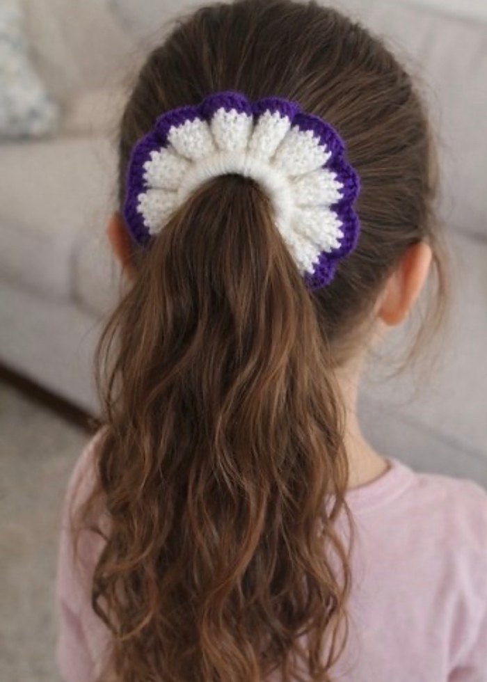 Sarı Örgü Kadın Saç Aksesuarı - Görsel 2