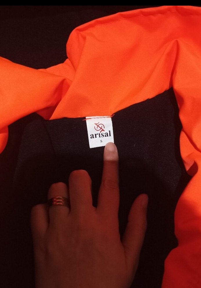 Turuncu Düğmeli Sokak Stili Erkek Ceket - Görsel 3