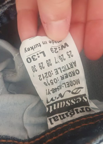 29 Beden mavi Renk Kadın Mavi Denim Regular Fit Kot Pantolon
