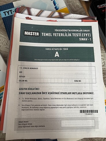Tyt master deneme kitapçığı testi