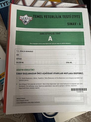 Tyt iceberg deneme kitapçığı testi
