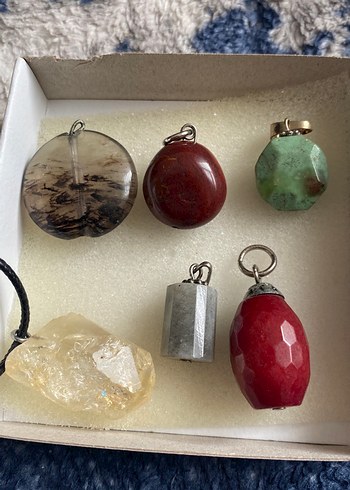 Çok Renkli Boncuklu Kadın Kolye Uçları - Görsel 2