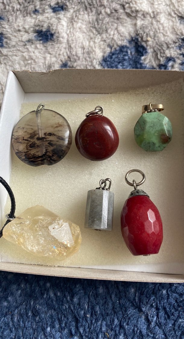 Çok Renkli Boncuklu Kadın Kolye Uçları - Görsel 2