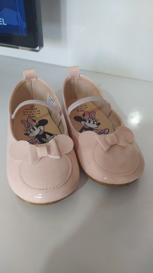 Kız Çocuk Pembe Minnie Mouse Babet Ayakkabı - Görsel 2