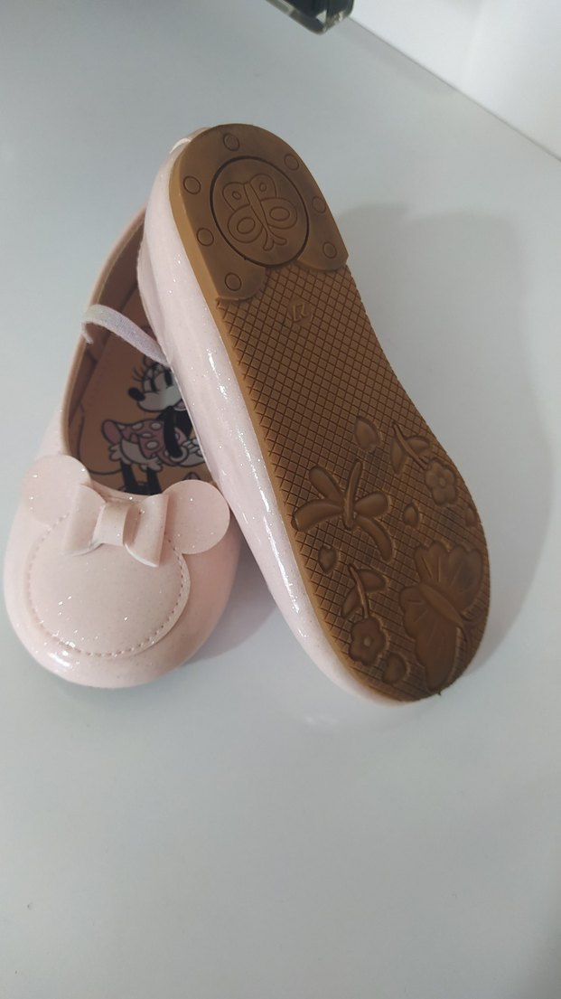 Kız Çocuk Pembe Minnie Mouse Babet Ayakkabı - Görsel 5