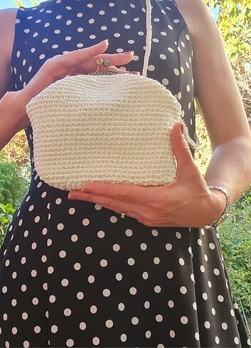Polyester ip küçük kol çantası 