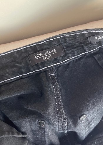 xs Beden Siyah Tokalı Kadın Denim Pantolon