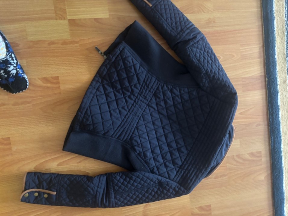 Zara Lacivert Fermuarlı Kadın Mont - Görsel 4