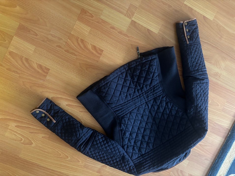 Zara Lacivert Fermuarlı Kadın Mont - Görsel 5