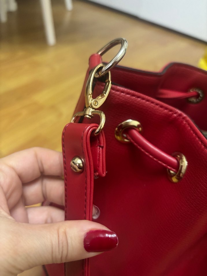 Kırmızı kadın çanta - Görsel 3